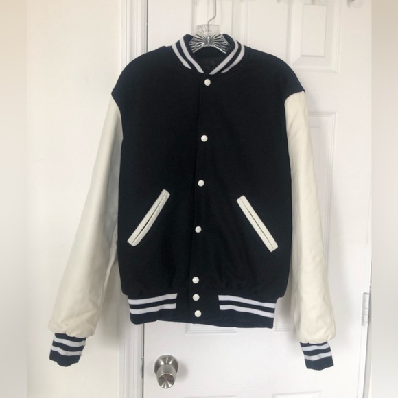 Holloway Jackets & Blazers - New Holloway Leather & Wool Preppy Varsity Letterman Bomber Jacket Unisex Size S